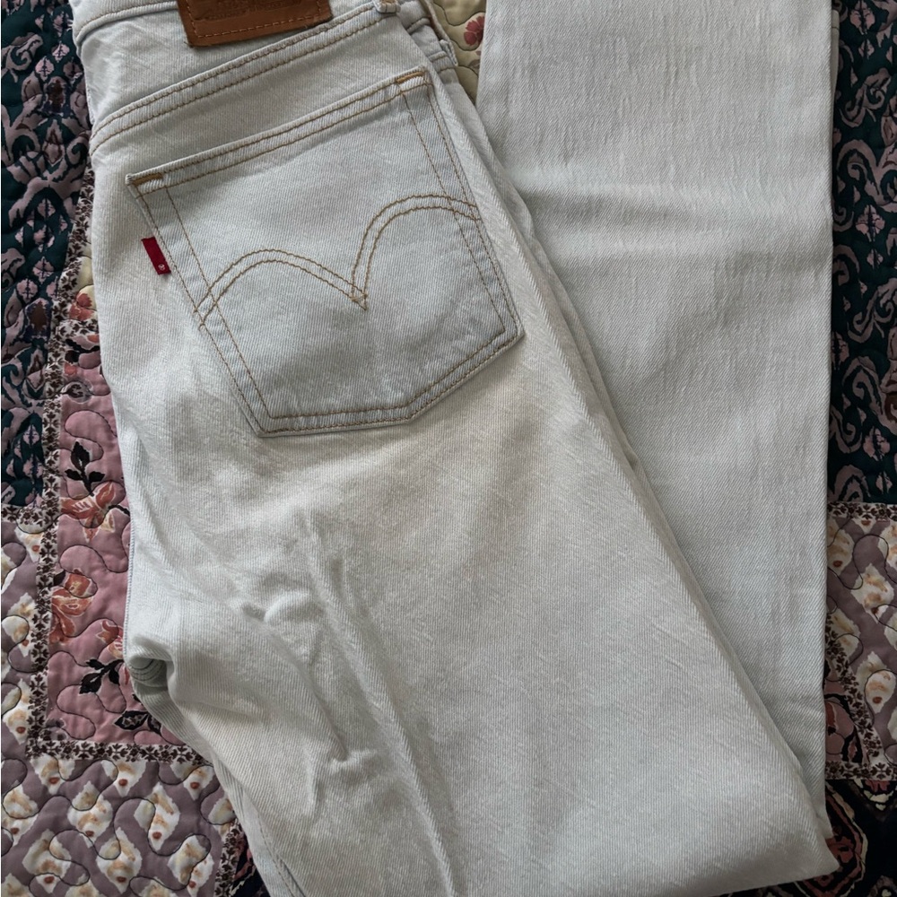Levi's Blue Wedgie Straight Leg Jeans Classic Denim